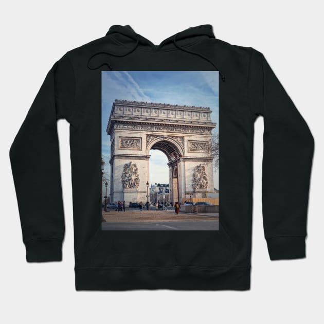 Arc De Triomphe Paris Hoodie by psychoshadow